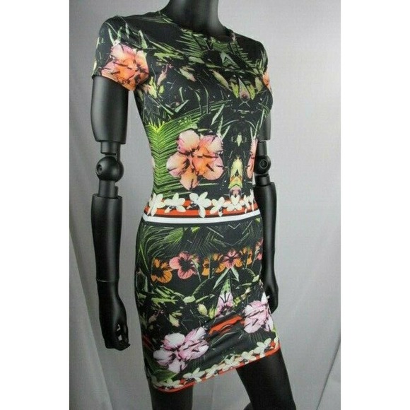 TopShop Floral Geometric Dress - Picture 2 of 12